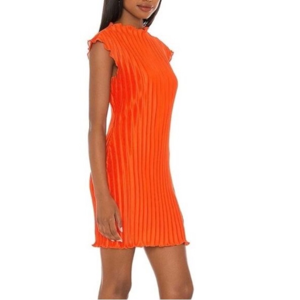 House of Harlow 1960 x Sofia Richie Kenji Mini Dress, Orange-Red - Picture 4 of 8